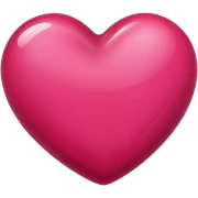 Raspberry color heart sticker