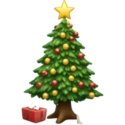 Christmas tree sticker