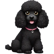black poodle sticker