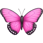 pink butterfly sticker
