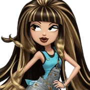 stylish girl with long hair sticker
