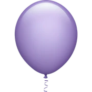 Light purple balloon sticker