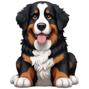 Bernese mountain dog loving bernese mountain dog sticker
