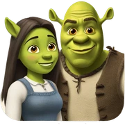 Shrek & donkey  sticker