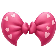 Hearts with bows  sticker