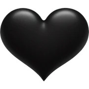 black heart sticker