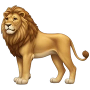 Full-body-lion sticker