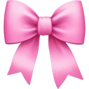 pink bow sticker