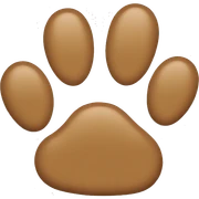 puppy paw print sticker