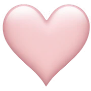 Light pink heart  sticker