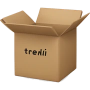 Box with “trendimizbir” written on it TRENDİMİZBİR sticker