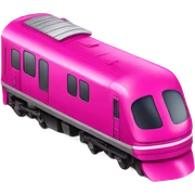 Hot pink train sticker
