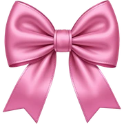 Pink bow sticker