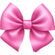 Pink bow sticker