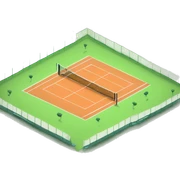 tennis court sticker