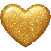 Glitter Heart  sticker