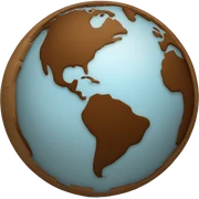 Globe Brown sticker