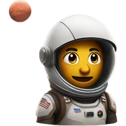sus looking planet mars sticker