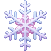 pastel pink snowflake  sticker