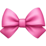 Pink bow sticker