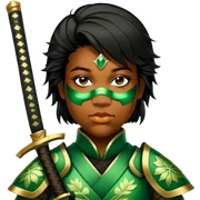 Emerald Samurai sticker