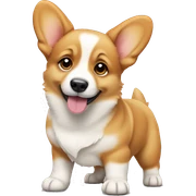 Corgi puppy standing sticker