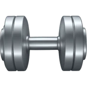Shiny silver chromed color dumbbell  sticker