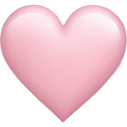 light pink heart sticker