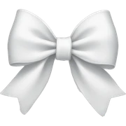 White bow sticker