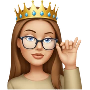 Wearing a crown sticker