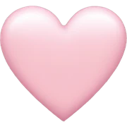 Light pink heart  sticker