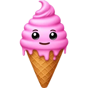 Pink ice cream  sticker