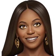 smiling dark-skinned girl portrait sticker