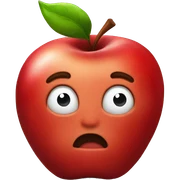 red apple sticker