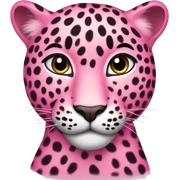 Pink leopard  sticker