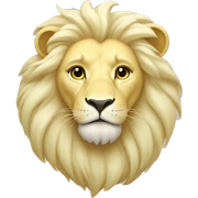 Pastel yellow lion sticker