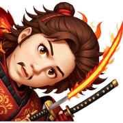 Fire-Wielding Samurai sticker