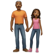  father and daughter sticker