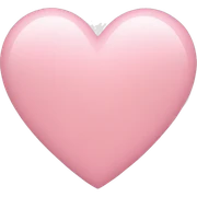 light pink heart sticker