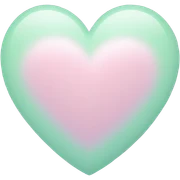 Pastel heart sticker