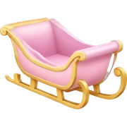 light pink sleigh sticker