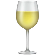 Glass of white wine sticker