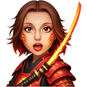 Fire-Wielding Samurai sticker