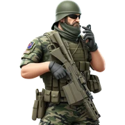 military soldier in uniform sticker