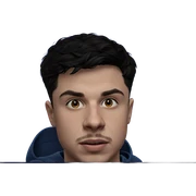 portrait of a young man sticker
