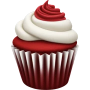RED velvet cupcake sticker