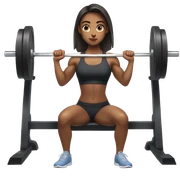 Gym girl benchpress  sticker