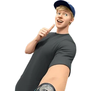 blonde boy enjoying outdoors sticker