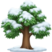 snowy tree sticker