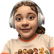 smiling girl in headphones sticker